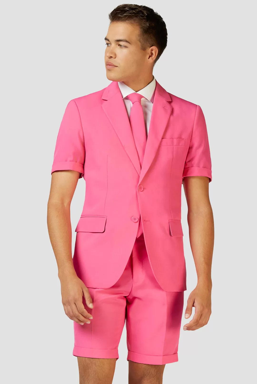 OppoSuits Solid Colored Suits^Mr. Pink